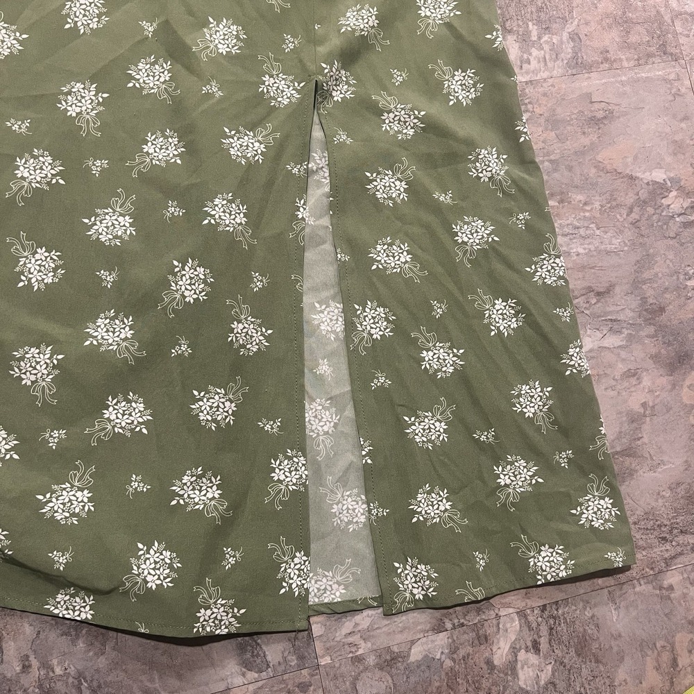 Hesperus Woman's Small Floral Ditsy Midi Dress Puff Sleeves Cottagecore Boho MED - Picture 7 of 9